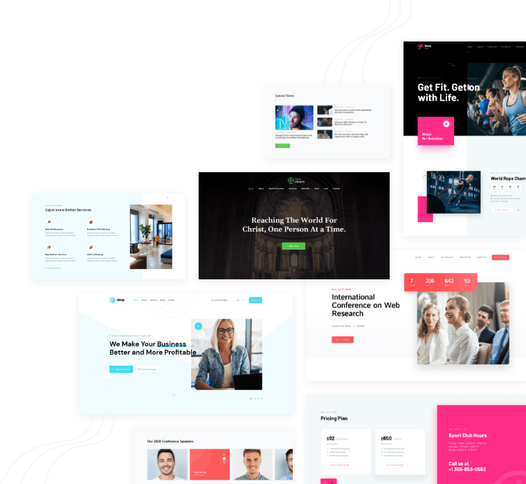 Ready to use event websites